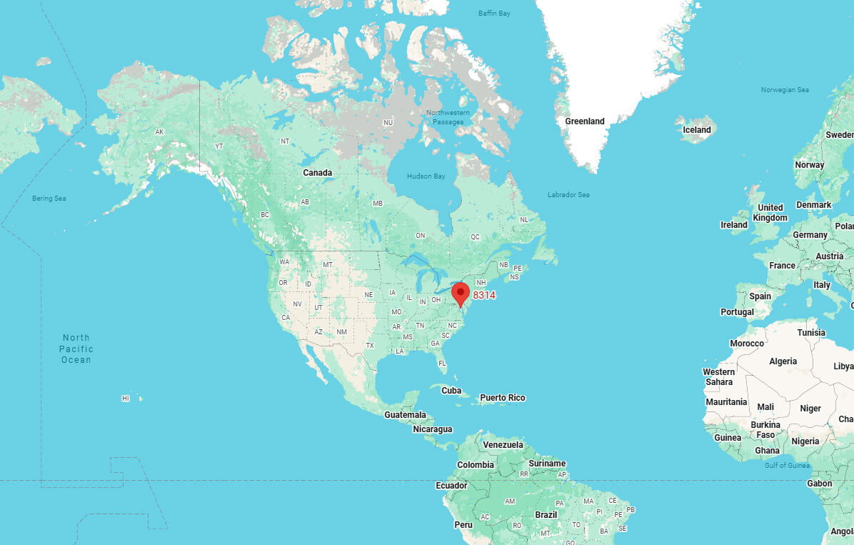 United States regional service map