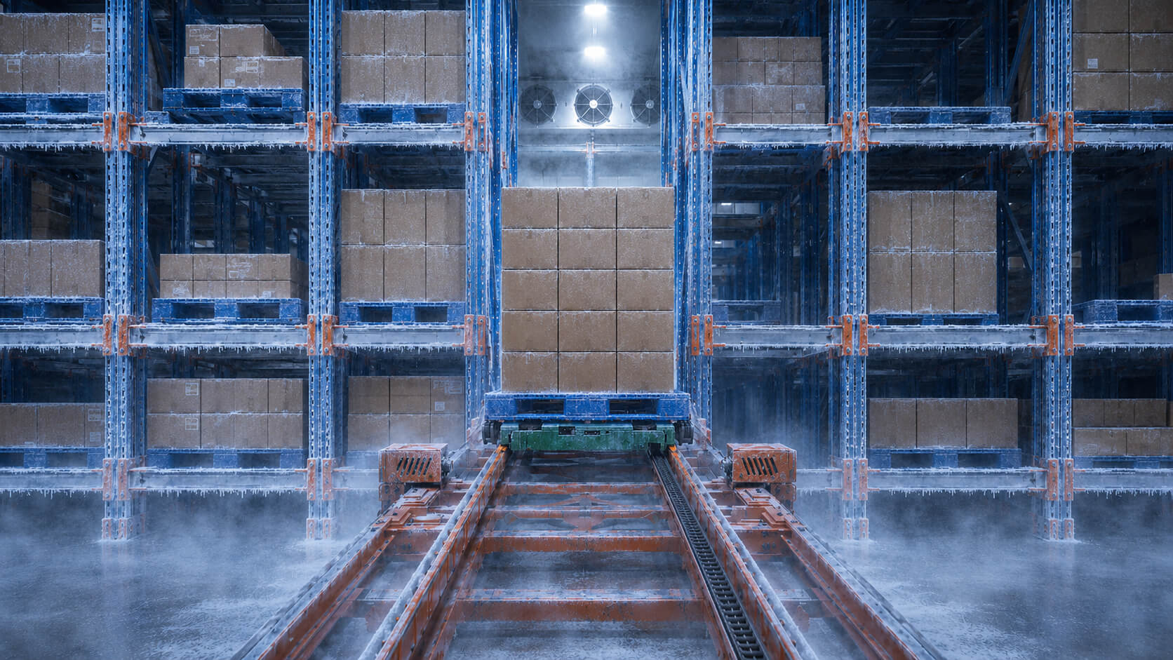 Cold Storage automated warehouse environment
