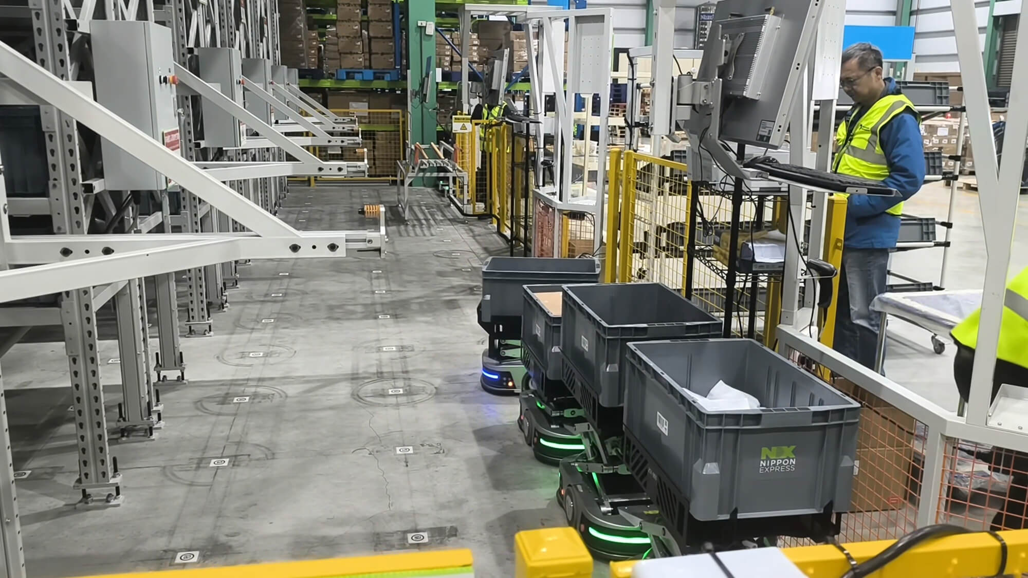 E-Commerce automated fulfillment warehouse operation